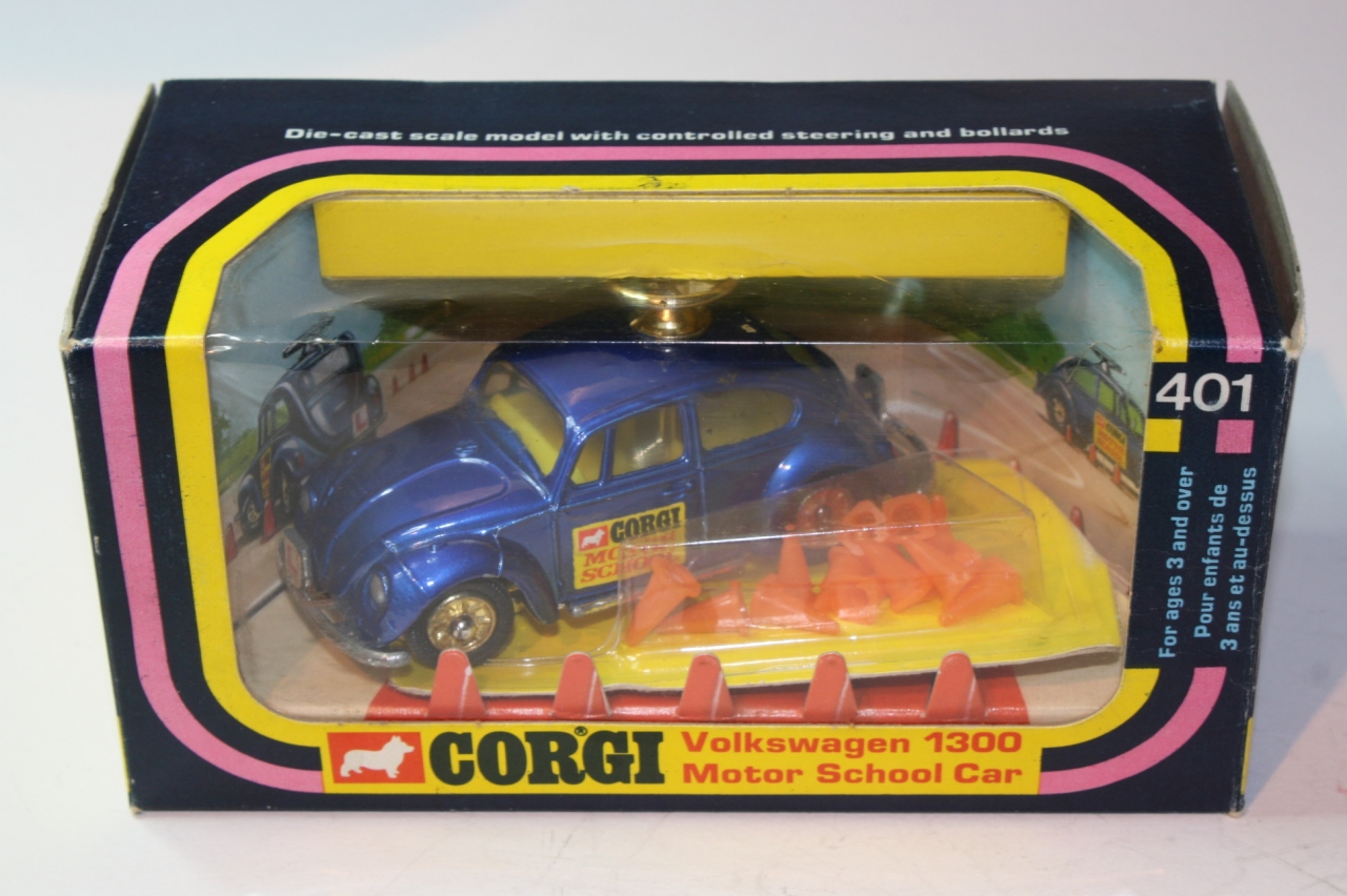 Corgi driving sales school car